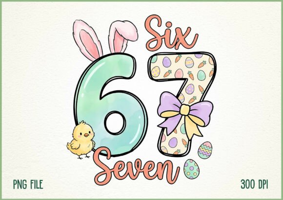 Download Funny Viral Six Seven Easter Meme Design - Six seven Collection
