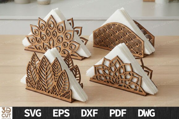 Download Decorative Napkin Holder SVG Bundle - Decor Collection