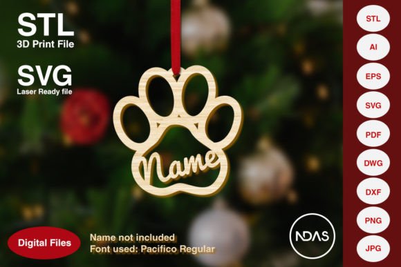 Download Dog Paw Christmas Tree Decoration Plane - Decor Collection