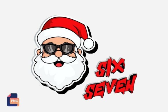 Download Funny Christmas Santa Six Seven 67 Png - Six seven Collection