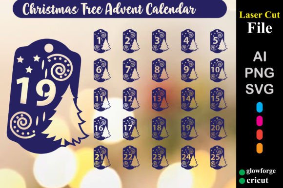 Download Christmas Tree Advent Calendar Countdown - Premium Resources