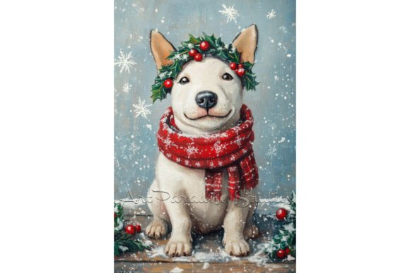 Download Bull Terrier Holiday Wall Decor Gifts - Decor Collection