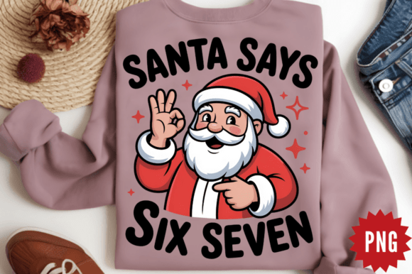 Download Santa Says Six Seven Sublimation Design - Six seven Collection