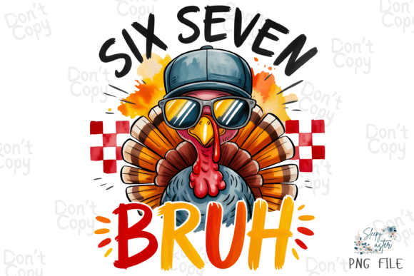 Download Funny Six Seven Turkey, Thanksgiving PNG - Six seven Collection