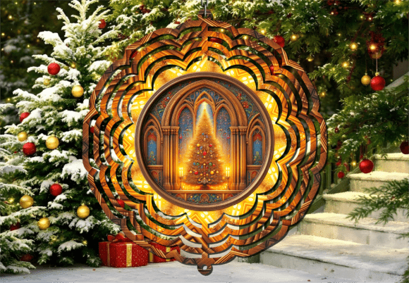 Download Cathedral Holiday Decor Wind Spinner - Decor Collection