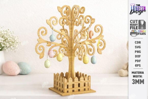 Download Easter Tree Laser Cut | Table Decor SVG - Decor Collection