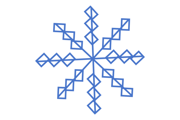 Download Abstract Snowflake. Winter Holiday Decor - Decor Collection