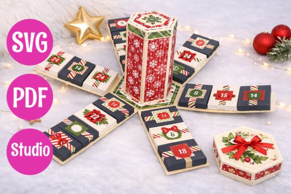 Download Advent Calendar Explosion Box - Premium Resources
