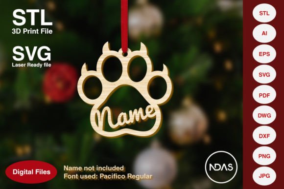 Download Cat Paw Christmas Tree Decoration Plane - Decor Collection