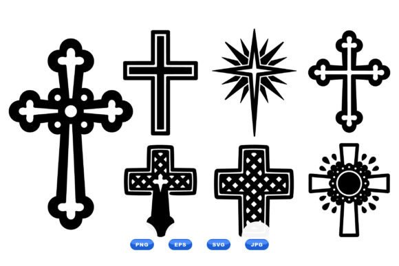Download Decorative Cross SVG Icons - Decor Collection