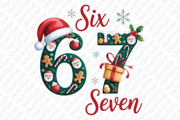 Download Six Seven Meme Christmas Png Sublimation - Six seven Collection