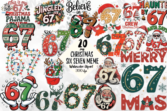 Download Christmas Six Seven Meme PNG - Six seven Collection