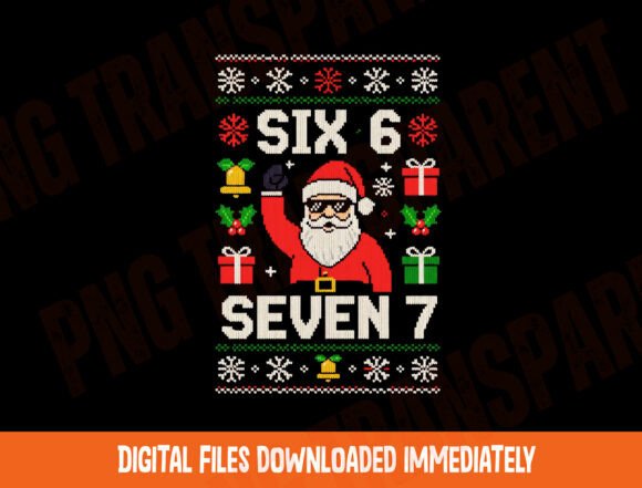 Download Ugly Sweater Santa Six Seven PNG, Santa - Six seven Collection