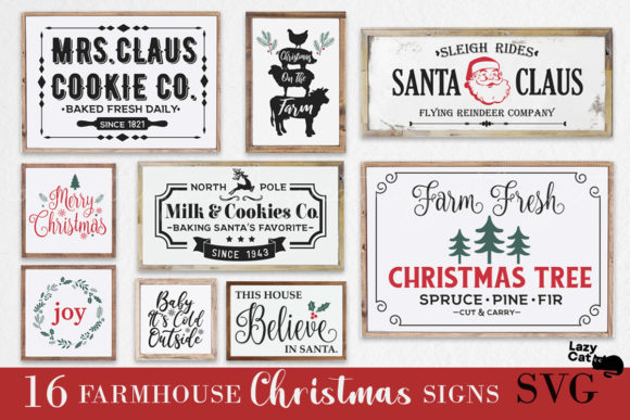 Download Farmhouse Christmas Sign Bundle - Farmhouse christmas sign Collection