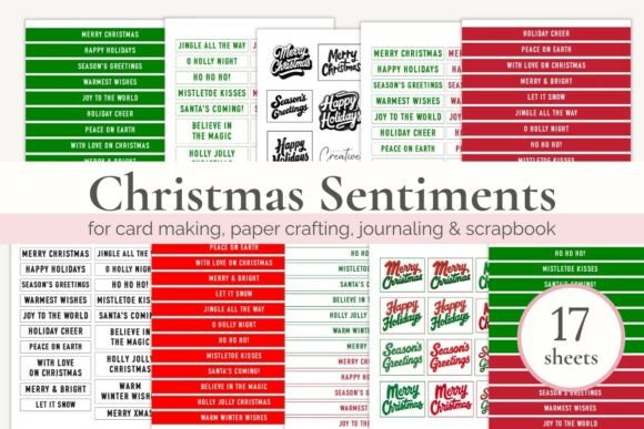 Download Printable Sentiments for Christmas Cards - Christmas cards Collection