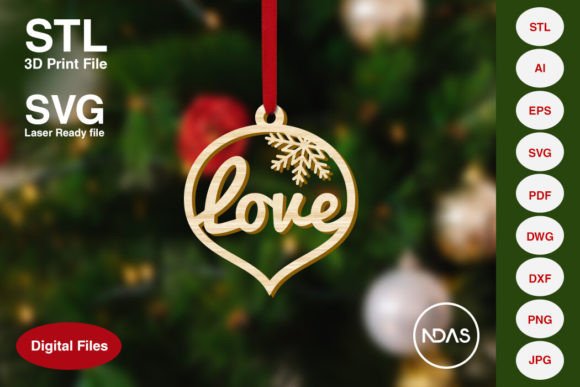 Download Love Christmas Tree Decoration Ornament - Decor Collection