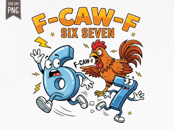 Download Funny F-Caw-F Six Seven Meme PNG - Six seven Collection