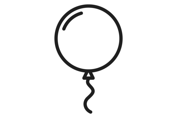 Download Party Balloon Linear Icon. Holiday Decor - Decor Collection