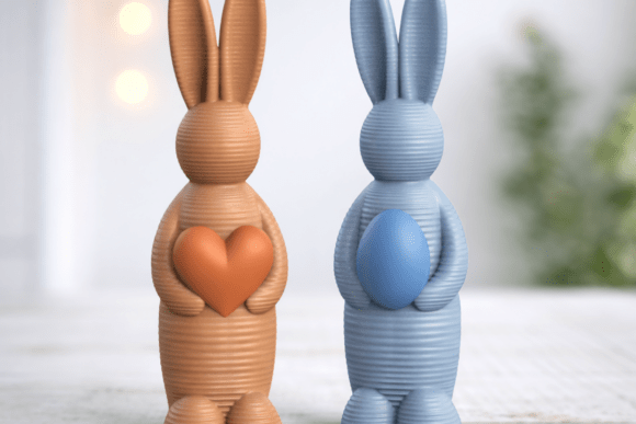 Download Easter Bunny Set | Striped Holiday Decor - Decor Collection